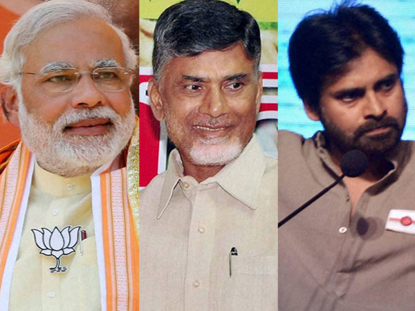 Modi, Chandrababu, Pawan