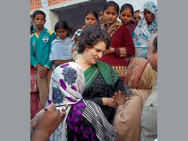 Priyanka campaigns in Rae Bareli