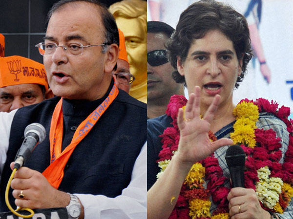 Arun Jaitley takes on Priyanka Gandhi