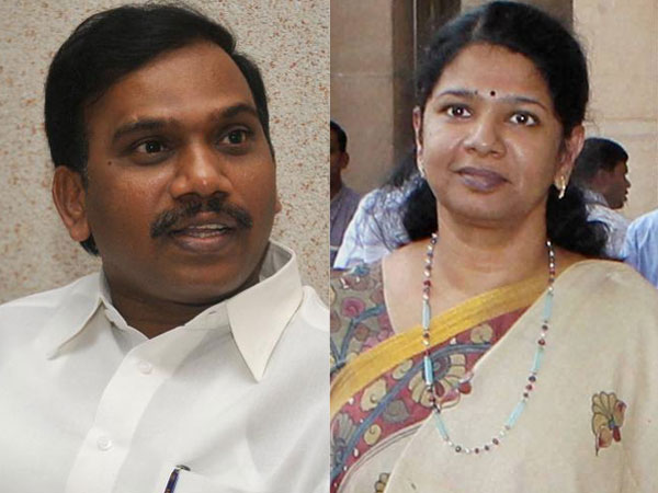 Raja and Kanimozhi