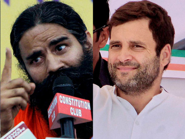 Ramdev and Rahul Gandhi
