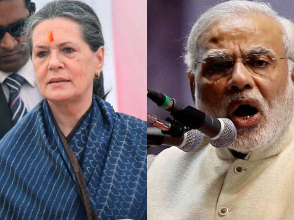 Modi mocks Sonia's invocation of god