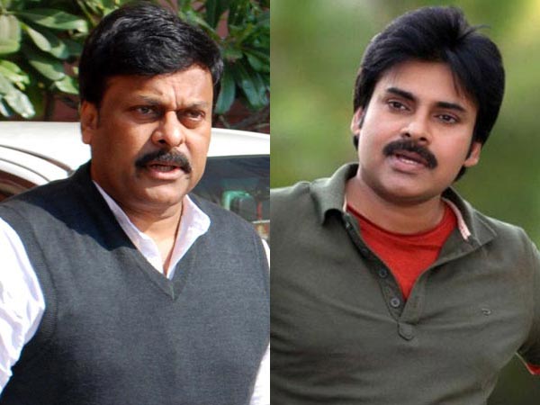 Chiranjeevi and Pawan Kalyan Chiranjeevi and Pawan Kalyan