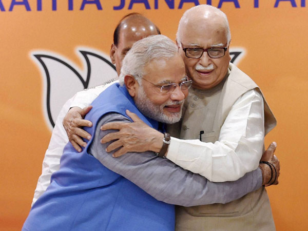 In Pictures: Advani warms up to Modi at BJP meeting In Pictures: Advani warms up to Modi at BJP meeting