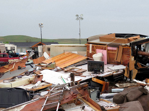 Tornado wreaks havoc