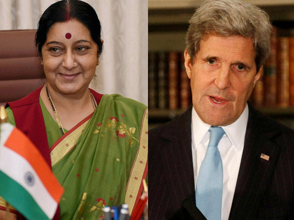 John Kerry congratulates Sushma Swaraj 