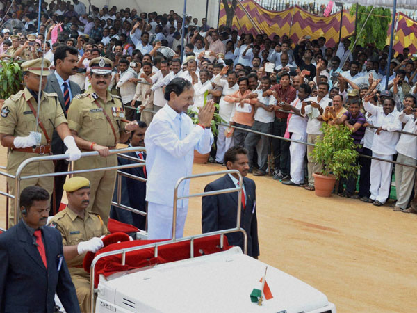 Chief Minister of the new state of Telangana K.Chandrasekhar Rao