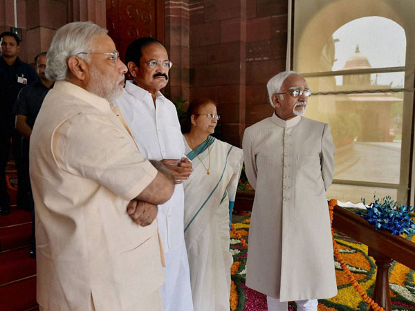Vice President Hamid Ansari, Prime Minister Nanendra Modi