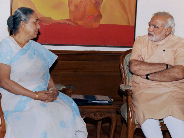 Rajasthan Governor Margaret Alva meets Modi