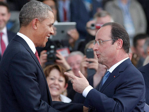 Hollande, Obama discuss Ukraine, Iraq 