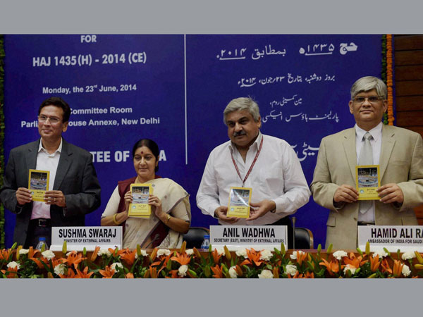 External Affairs Minister Sushma Swaraj releases Haj Guide
