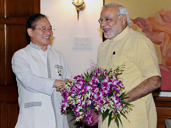 Prime Minister Narendra Modi and Chief Minister of Arunachal Pradesh