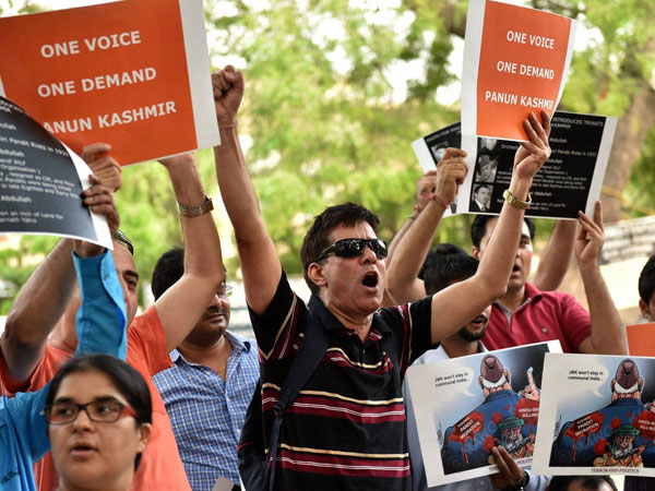 Kashmiri pandit protest