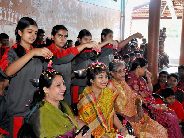 Teachers and students celebrate Guru Purnima