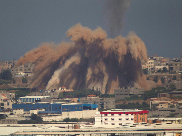 Israeli army downs Gaza drone