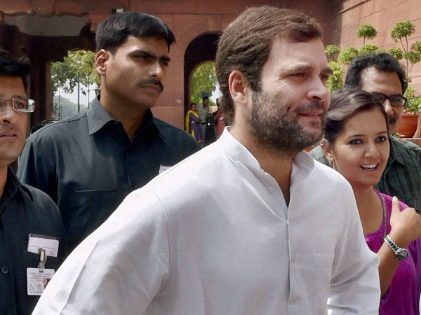Congress Vice President Rahul Gandhi at Parliament
