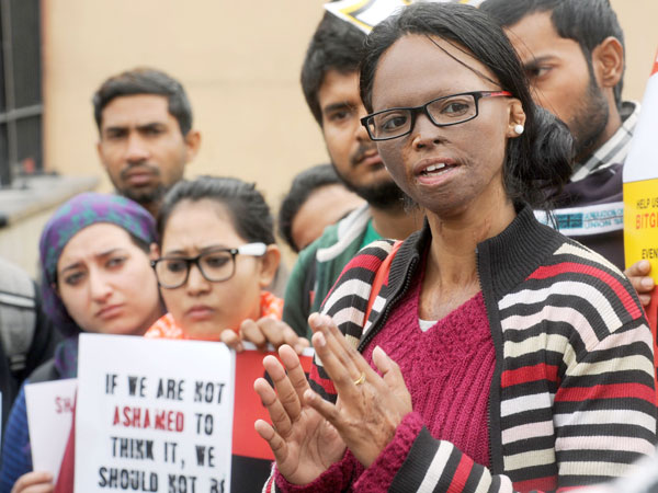 Laxmi, an acid attack victim. Laxmi, an acid attack victim.
