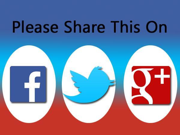 on social media