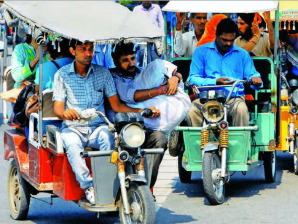 E-rickshaws are becoming a menace on the roads. 
