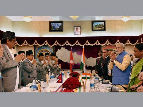PM Modi with Nepalese delegates