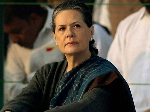 Congress president Sonia Gandhi