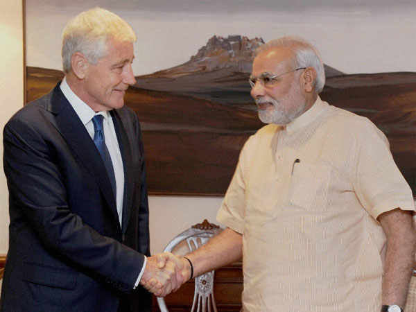 US Def Secy Chuck Hagel meets PM Modi
