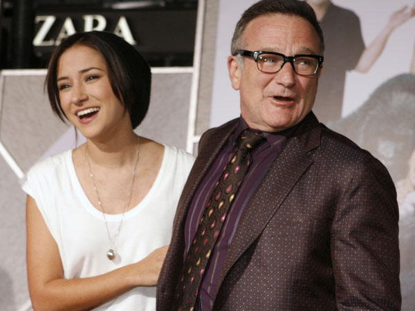 Robin Williams with daughter Zelda Williams