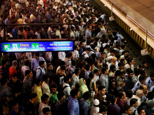 A Delhi Metro station