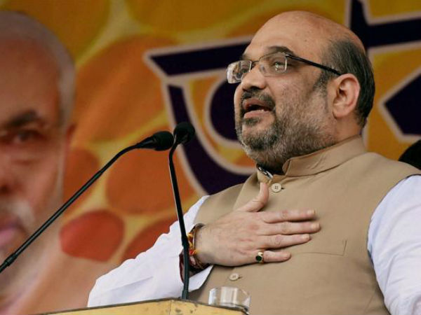 BJP president Amit Shah in West Bengal. (PTI Photo)