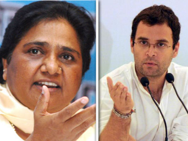 Mayawati and Rahul Gandhi