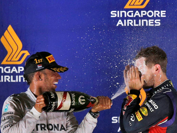 Mercedes driver Lewis Hamilton of Britain Mercedes driver Lewis Hamilton of Britain