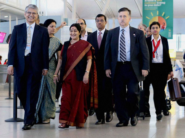 Sushma Swaraj begins US visit
