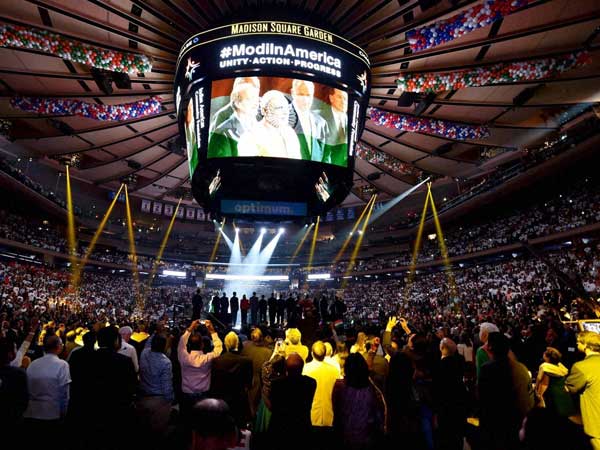 Modi overwhelmed at Madison Square