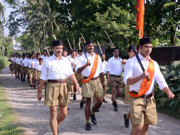 Rashtriya Sayamsevak Sangh (RSS) volunteers