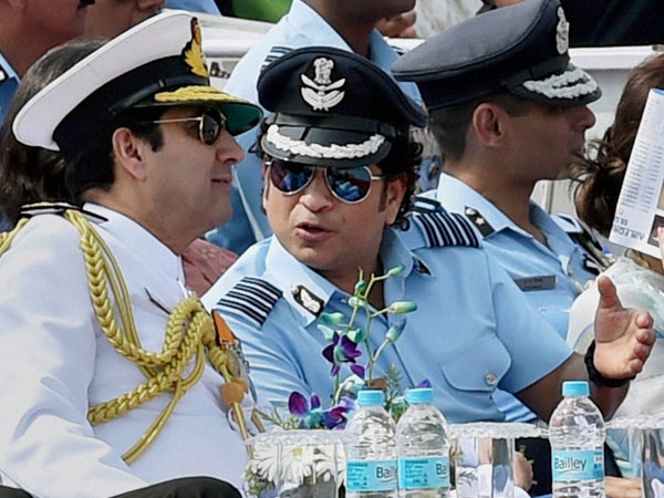Sachin Tendulkar, cricket legend and honorary Group Captain