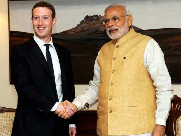 Modi meets Facebook CEO Mark Zuckerberg