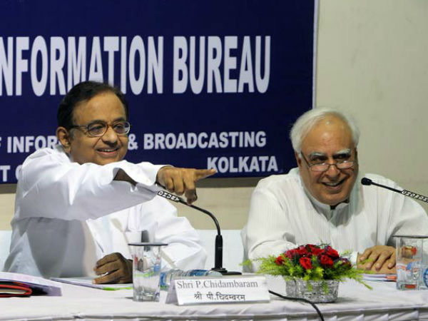 P chidambaram and kapil sibal