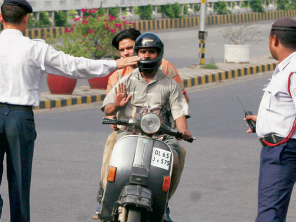 Delhi traffic violators