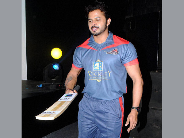 Cricketer S. Sreesanth at a press conference of Box Cricket League