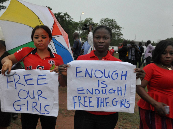 Boko Haram leader claims the abducted school girls have been converted to Islam, married off !