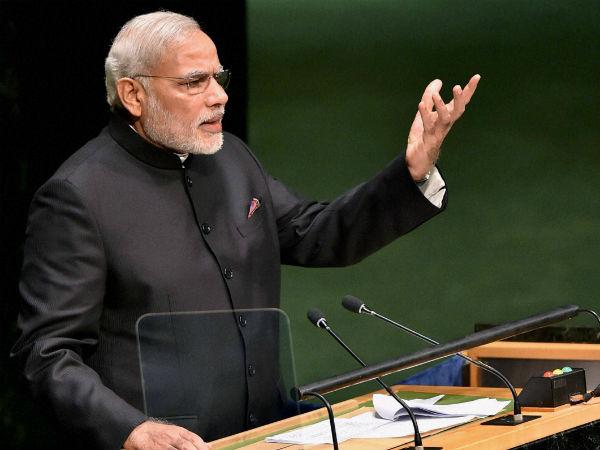 Prime Minister Narendra Modi at UNGA.