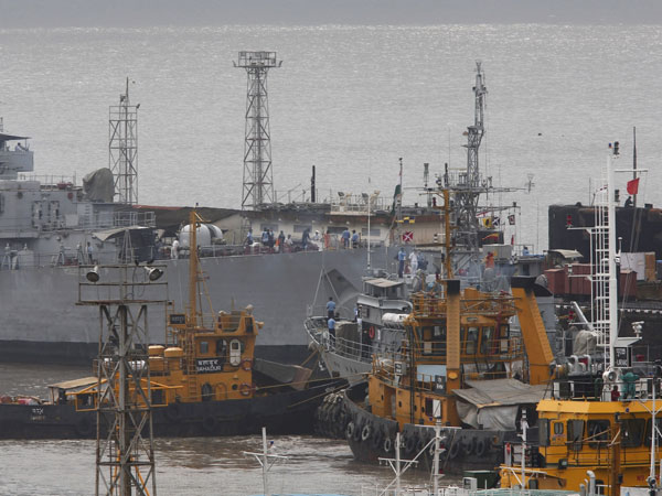 Naval auxiliary ship sinks off Vizag
