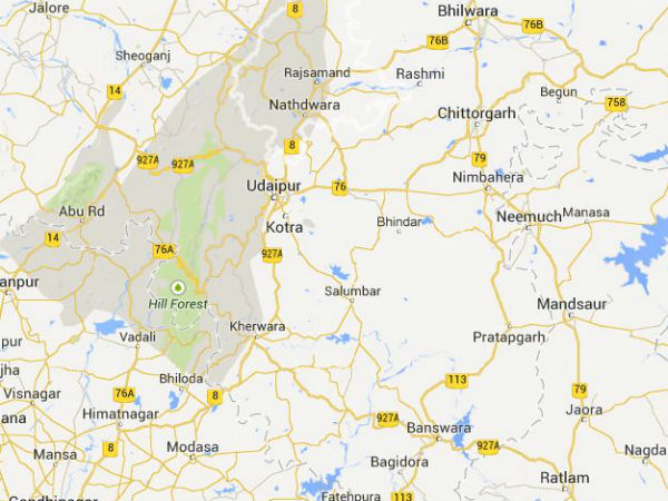 Woman paraded naked in Rajsamand, Rajastha. (MAP)