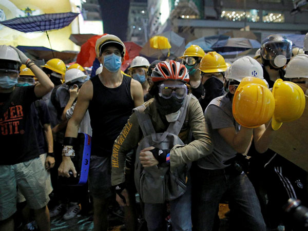 Protests break out in Hong Kong
