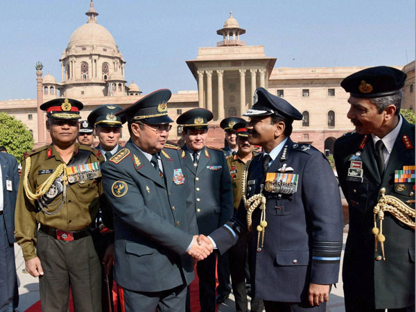 IAF chief Air Marshal receives Colonel General Zhasuzakov