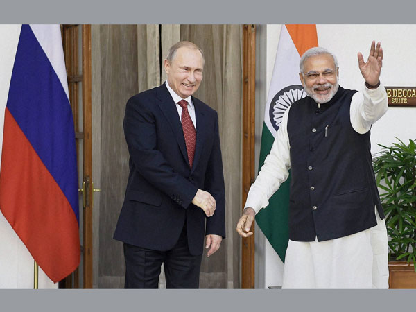 Modi with Russian President Vladimir Putin