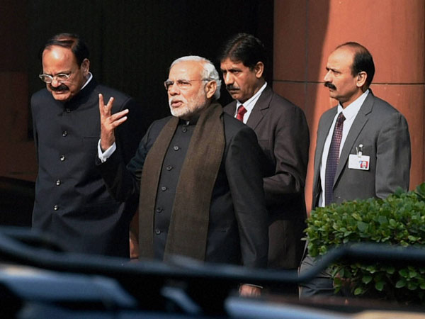 PM Modi with Parliamentary Affairs Minister