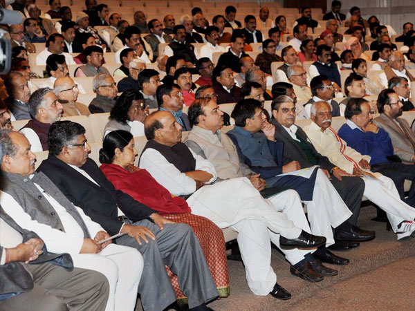 BJP members at the Parliamentary Party meeting
