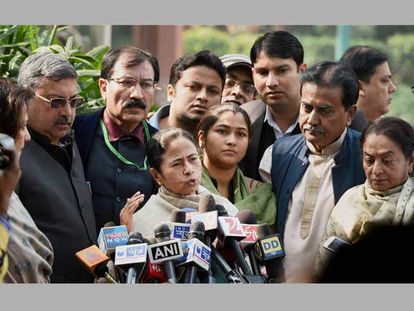 Mamata Banerjee addresses media