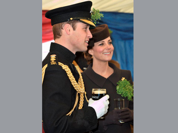 Prince William during a visit to the 1st Battalion Irish Guards Prince William during a visit to the 1st Battalion Irish Guards